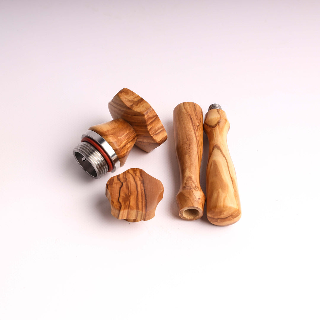 Olivewood kit for La Pavoni espresso machine